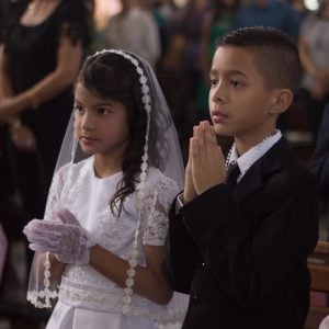First communion prayer prepare the way for Jesus in the heart of (your child) St. Tarcisius, keep safe the children who are making their First Communion.