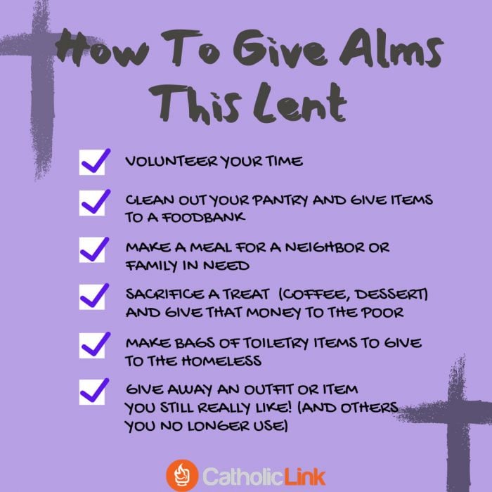 How To Give Alms This Lent Catholic
