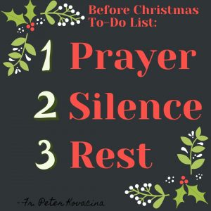 A Priest's Advice for Advent