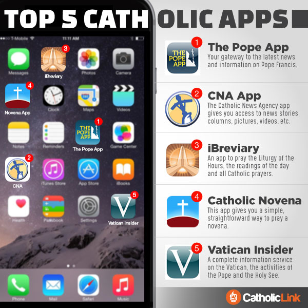 Catholic quotes, infographics, memes and more resources for the New Evangelization. Infographic: Top 5 Catholic Apps You Need To Download