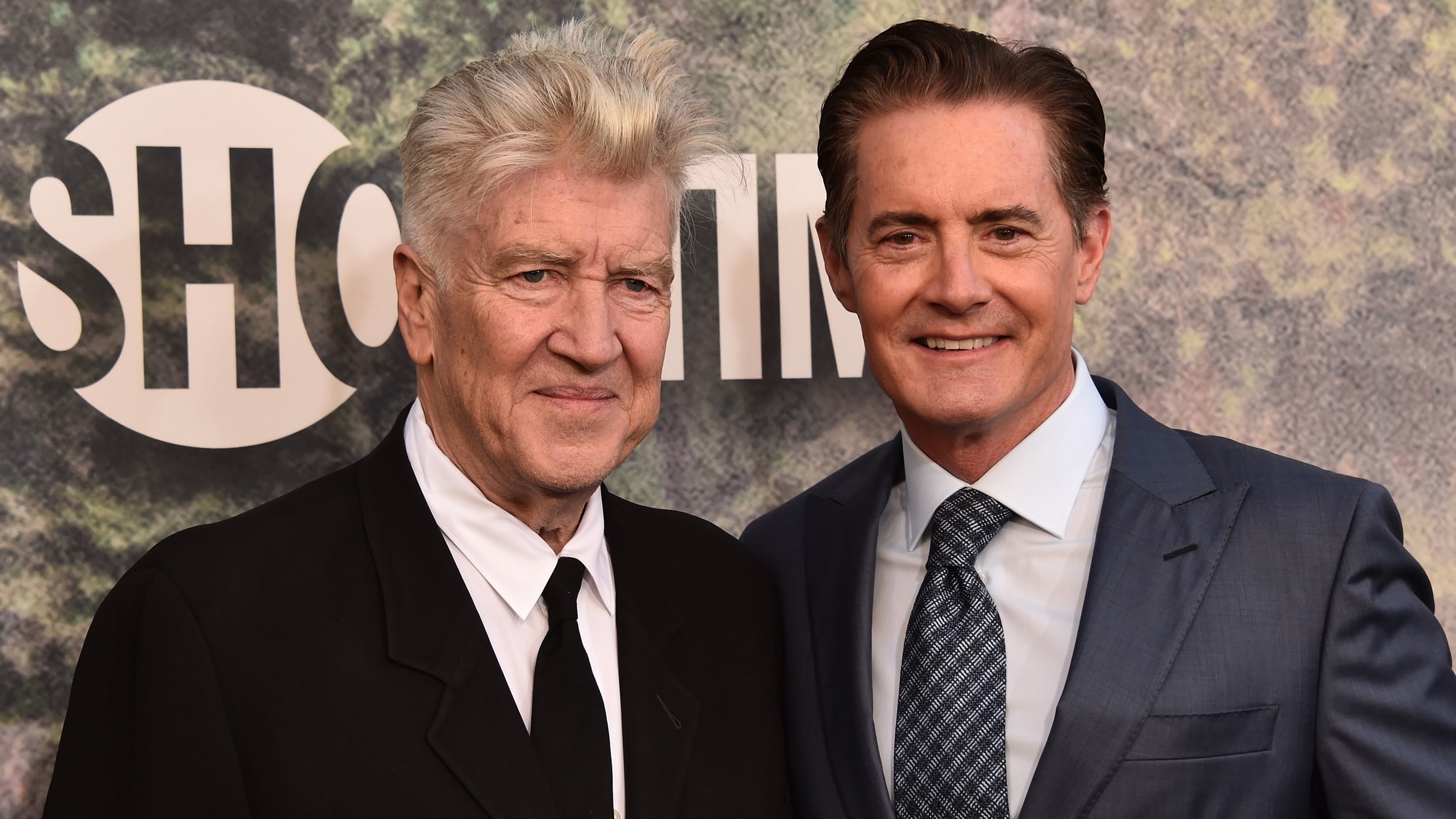 David Lynch and Kyle MacLachlan at the 'Twin Peaks: The Return' premiere in 2017.