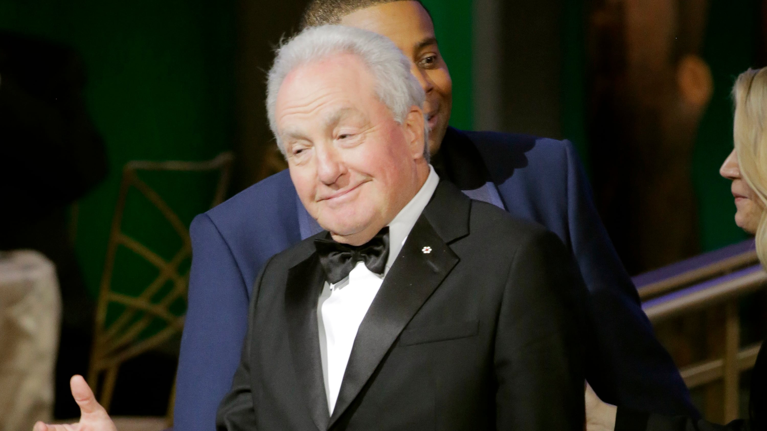 LOS ANGELES, CALIFORNIA - SEPTEMBER 12: 74th ANNUAL PRIMETIME EMMY AWARDS -- Pictured: Lorne Michaels reacts after "Saturday Night Live" won the Variety Sketch Series award on stage during the 74th Annual Primetime Emmy Awards held at the Microsoft Theater on September 12, 2022. -- (Photo by Chris Haston/NBC via Getty Images)