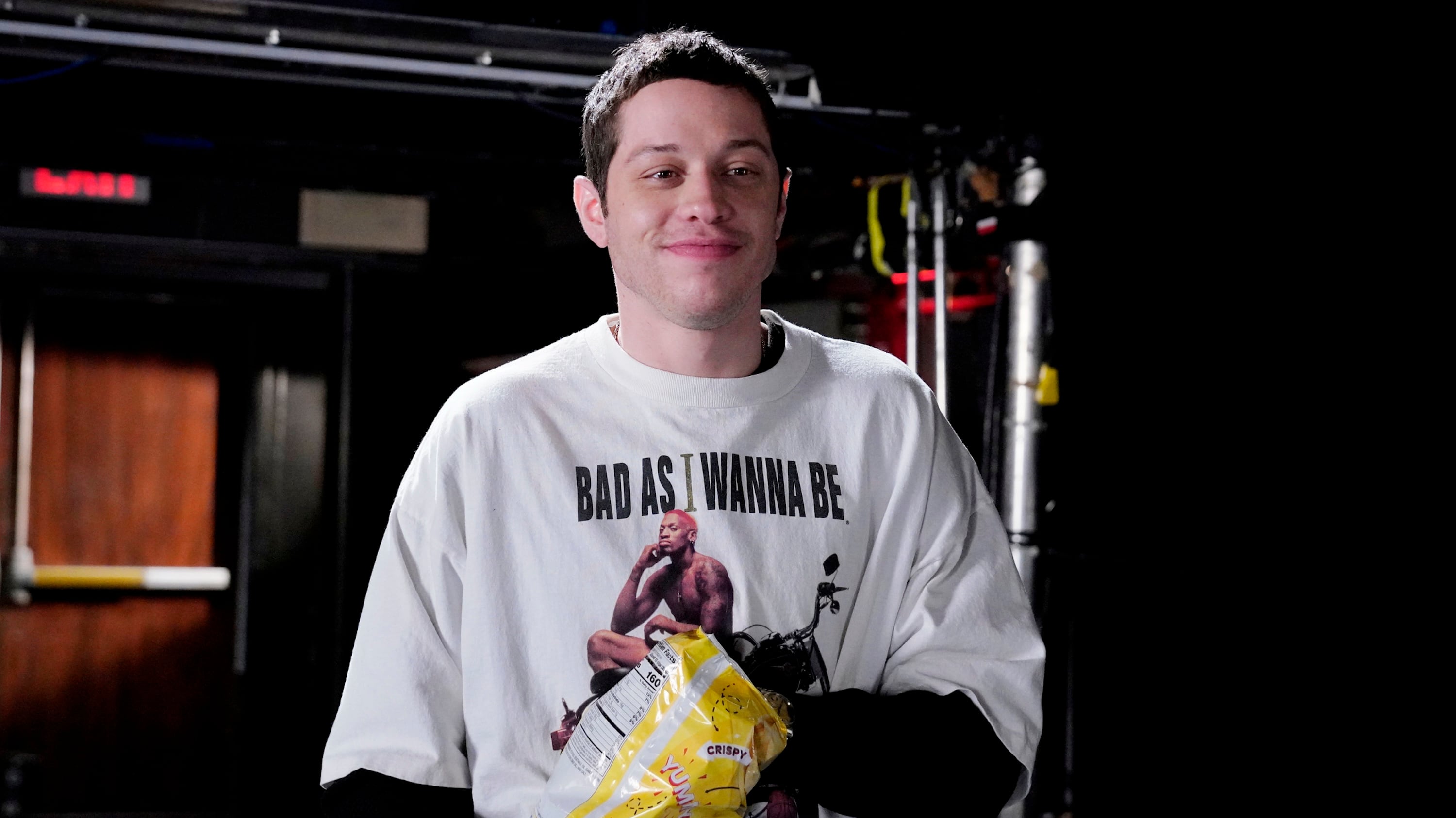 SATURDAY NIGHT LIVE -- "Pete Davidson, Ice Spice" Episode 1845 -- Pictured: Host Pete Davidson during Promos in Studio 8H on Tuesday, October 10, 2023 -- (Photo by: Rosalind O'Connor/NBC via Getty Images)