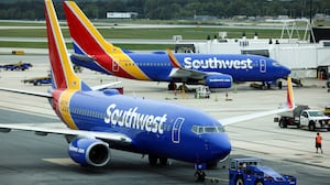 Southwest Airlines jets at Baltimore Washington International Airport