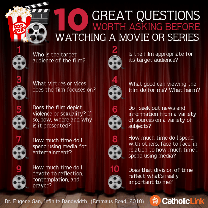 Catholic Movie Review 10 Questions Worth Asking Before Watching A Movie