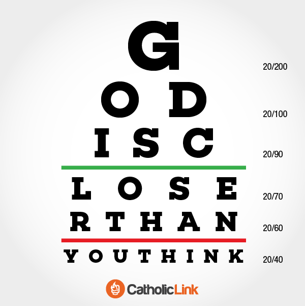 God Is Closer Than You Think! | Catholic-Link Image
