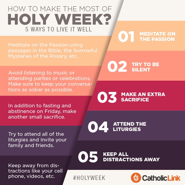 How To Make The Most Of Holy Week Infographic