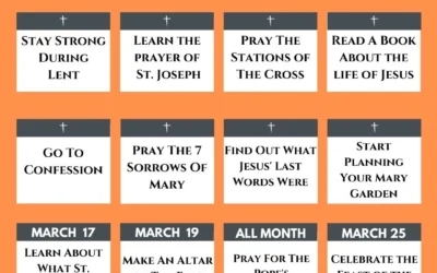 A Catholic’s March To-Do List